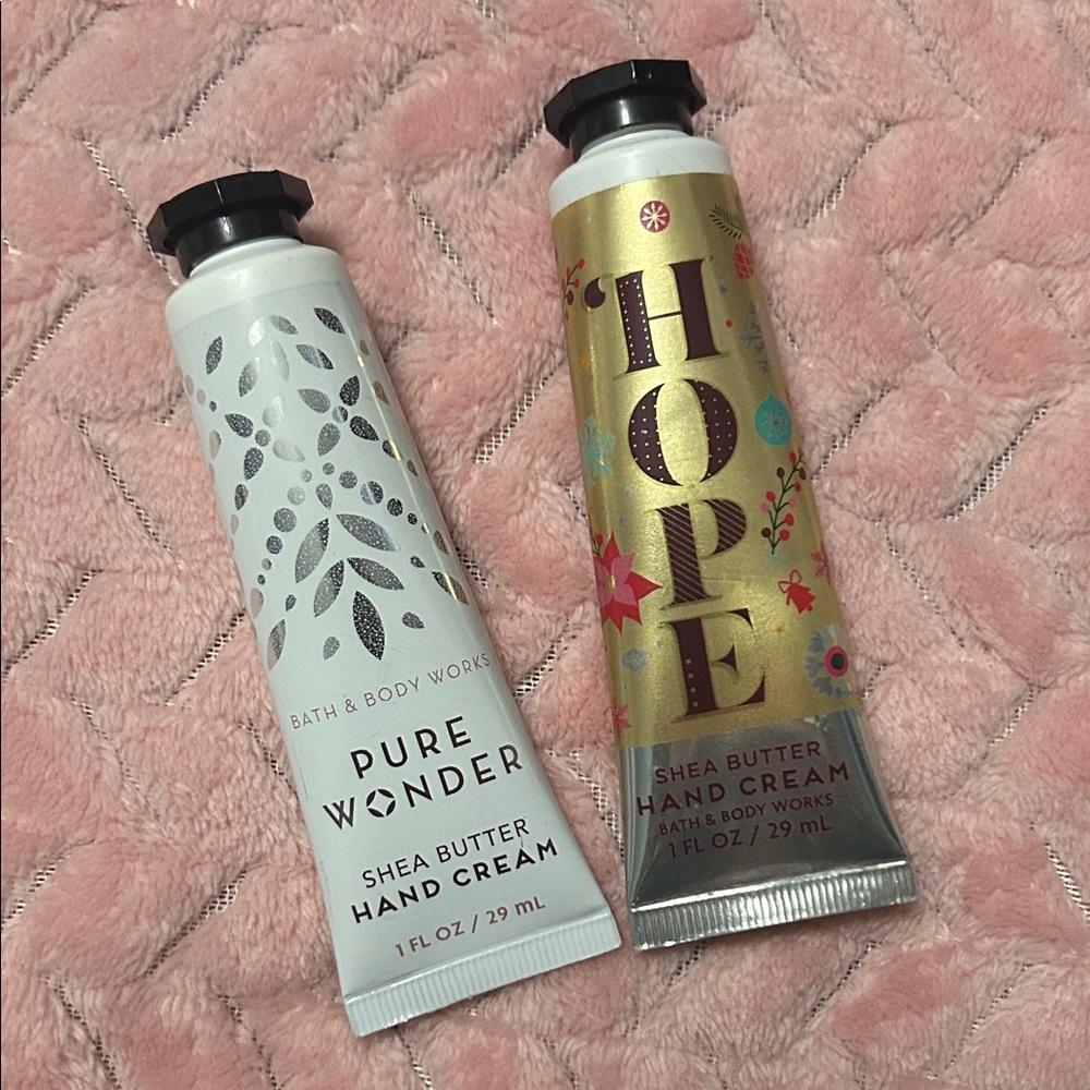 Bath and Body works hand creams